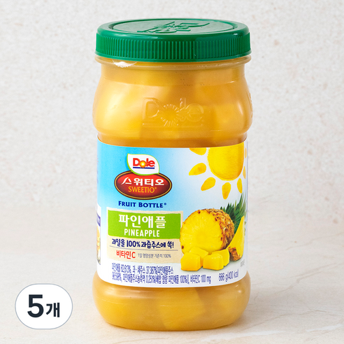 Dole 후룻바틀 파인애플, 666g, 5개