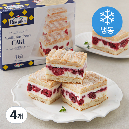 파스키에 바닐라 라즈베리 케이크 (냉동), 290g, 4개