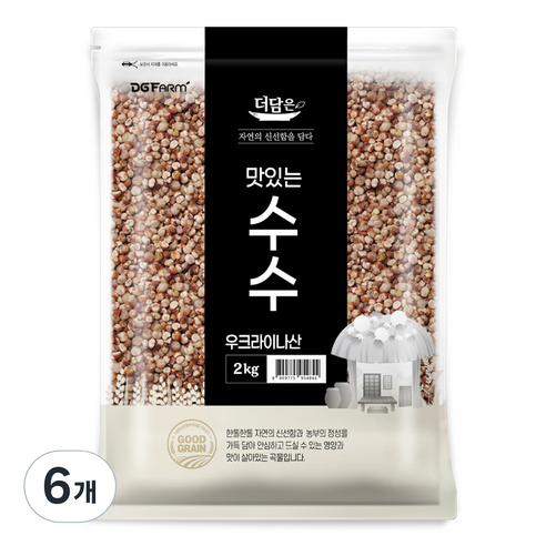 더담은 맛있는 수수, 2kg, 6개
