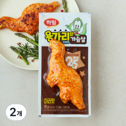 하림 용가리닭가슴살 마라맛, 80g, 1개입, 2개