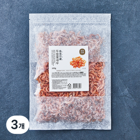 어식백세 두절 꽃새우, 100g, 3개