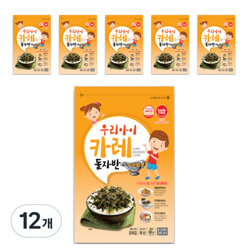 바다모아 우리아이 카레돌자반 60g, 12개