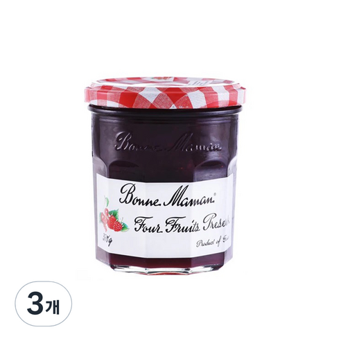 본마망 포푸르츠잼, 370g, 3개