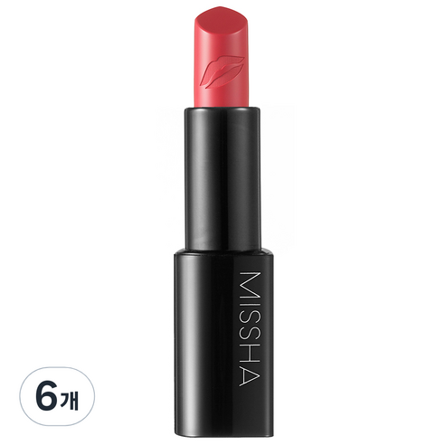 미샤 글램 아트 루즈 3.6g, 클래식코랄, 6개