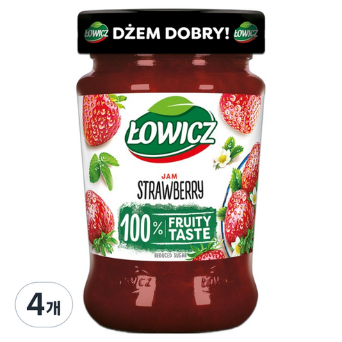 워비츠 딸기잼, 280g, 4개