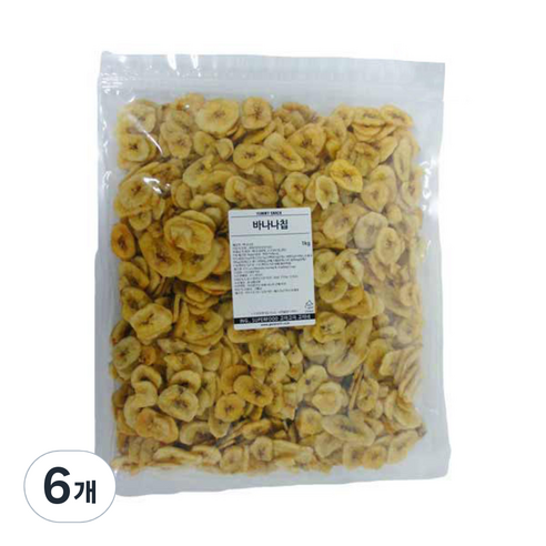 고미네 바나나칩, 1kg, 6개