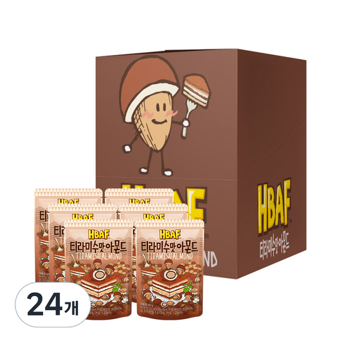 바프 티라미수맛 아몬드, 40g, 24개