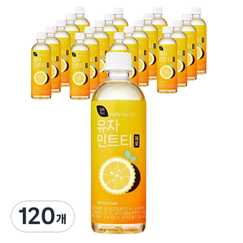일화차시 유자민트티 제로, 500ml, 120개