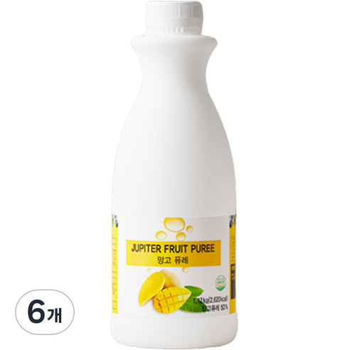주피터 망고 퓨레, 1.12kg, 6개