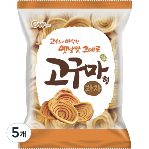 청우 고구마형 과자, 120g, 5개