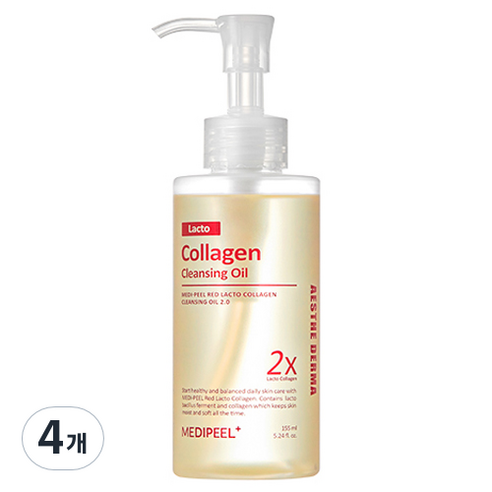 메디필 레드 락토 콜라겐 클렌징 오일 2.0, 155ml, 4개