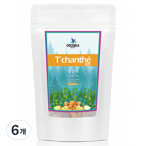 티샹떼 삼각망 생강차, 1.5g, 25개입, 6개