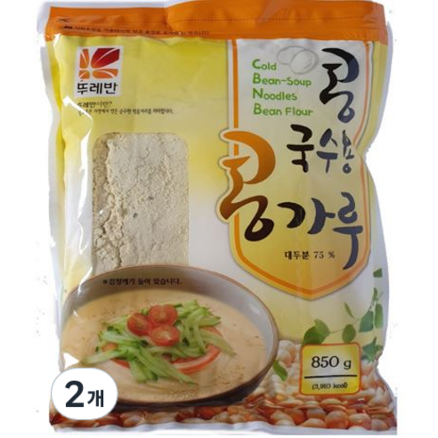 뚜레반 콩국수용 콩가루, 850g, 2개