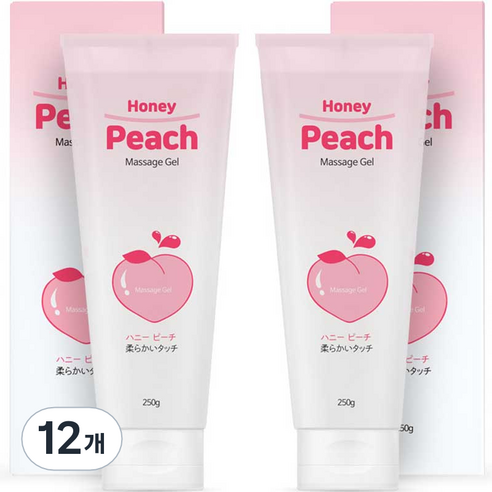 허니피치 바디 마사지젤 과일향, 250g, 12개