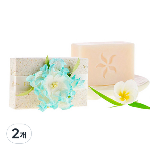 퓨어피지 코코넛 핸드메이드 스파솝 화이트진저릴리 꽃향, 100g, 2개