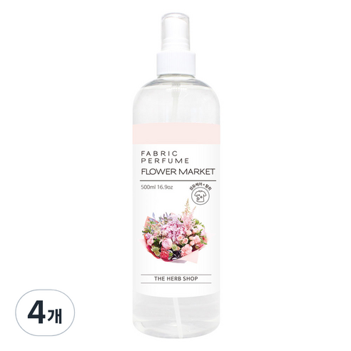 더허브샵 섬유향수, 500ml, 4개