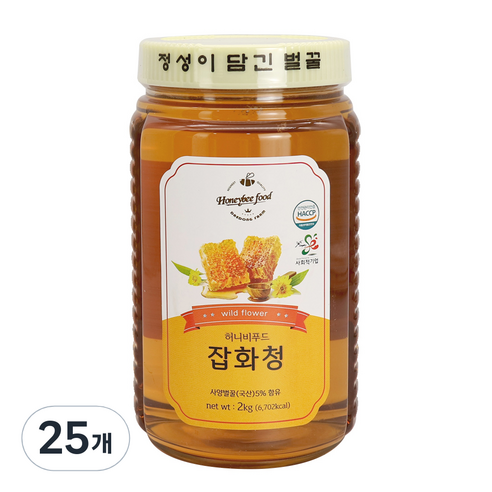 허니비푸드 잡화청, 25개, 2kg