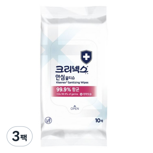 크리넥스 안심 물티슈 휴대형, 10매, 3팩 소용량물티슈 Best Top5 크리넥스 안심 물티슈 휴대형, 10매, 3팩 소용량물티슈 Best Top5