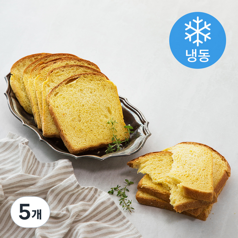 더브레드블루 단호박식빵 (냉동), 400g, 5개