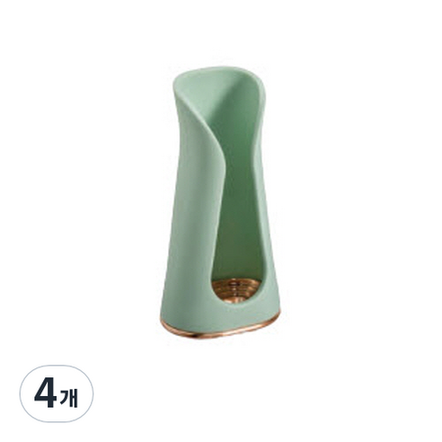 바이두루 벽걸이 전동 칫솔 거치대, 그린, 4개