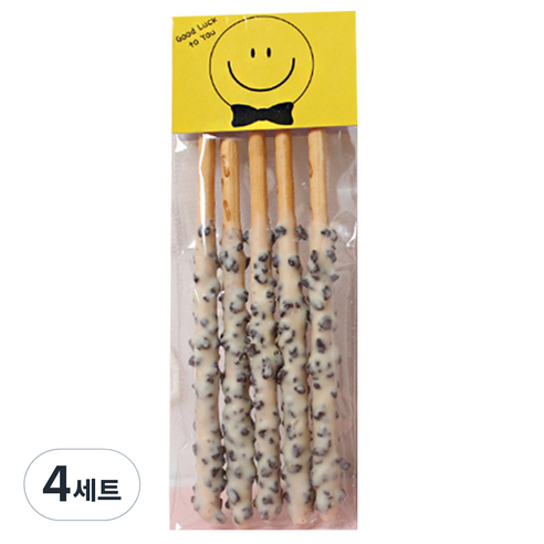 피크닉하우스 스마일 헤더텍 50p + opp 포장봉투 50p, 혼합 색상, 4세트