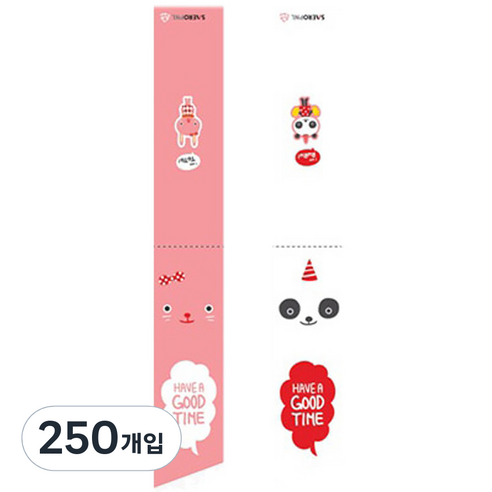 이홈베이킹 젓가락봉투 캐릭터2종, 250개, 혼합색상