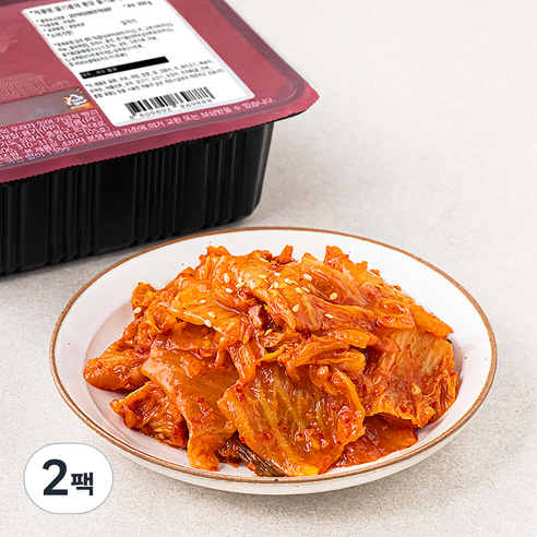 식도감 들기름에 퐁당 볶음김치, 350g, 2팩