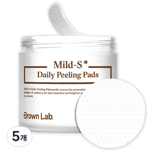 브라운랩 마일드S 데일리 필링 패드, 155ml, 5개