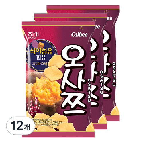 오사쯔 고구마스낵, 60g, 12개 - 고구마과자 | 쿠팡