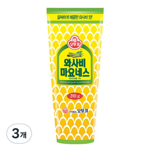 오뚜기 와사비 마요네스, 310g, 3개