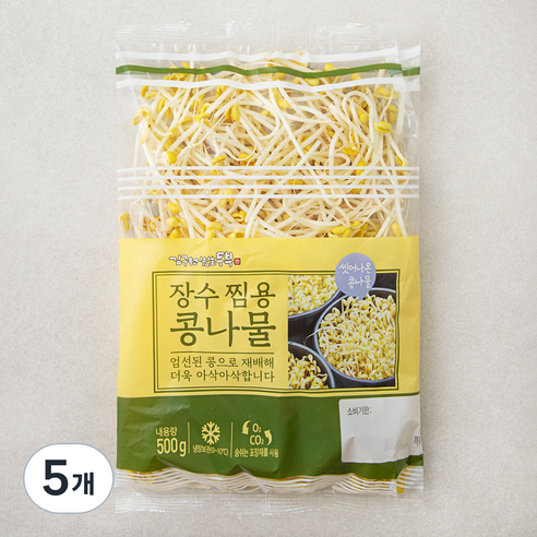 김구원선생 장수 찜용 콩나물, 500g, 5개