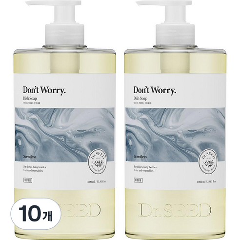 닥터시드 걱정없는 1종 주방세제, 1000ml, 10개