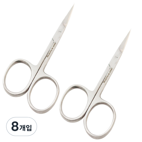 세븐스타 스텐 미용 가위, 실버, 8개