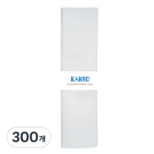 간소 더 도톰한 일회용 샤워타올, 화이트, 1개입, 300개