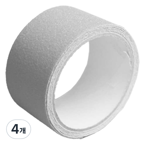 PVC 미끄럼 방지 안전 테이프 회색 폭 5cm x 길이 5m, 4개