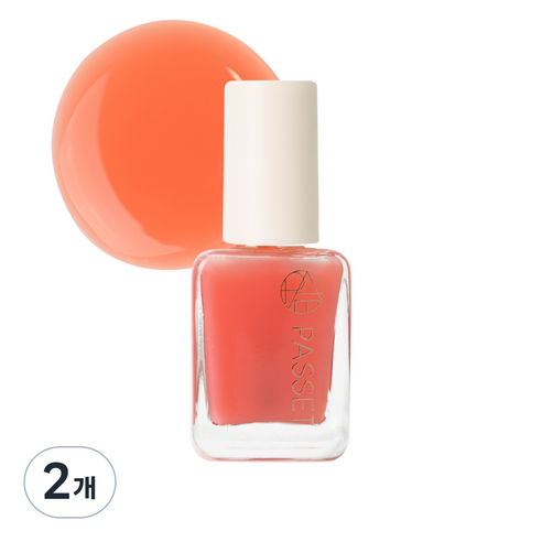 파셋 셀럽 네일컬러 폴리쉬 매니큐어 7ml, 08 페일코랄, 2개