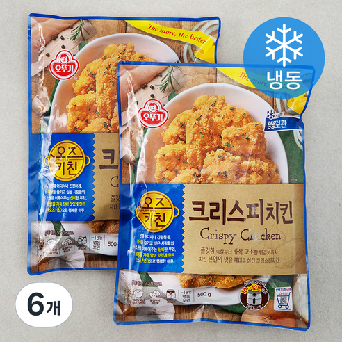 오뚜기 오즈키친 크리스피 치킨 (냉동), 500g, 6개