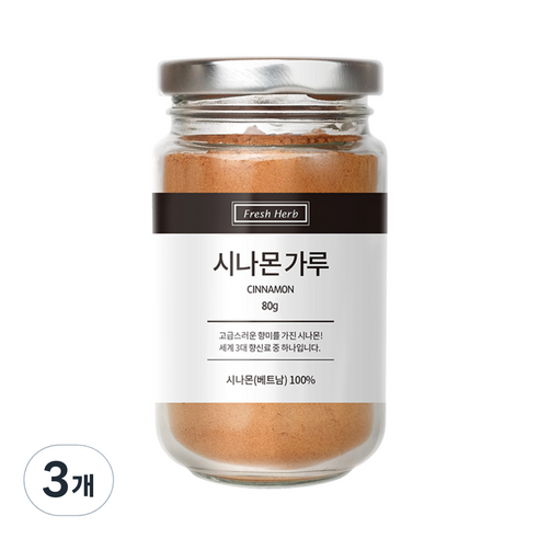 신선약초 시나몬 분말, 80g, 3개