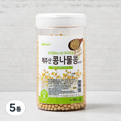대구농산 제주산 콩나물콩 풍산콩, 400g, 5통