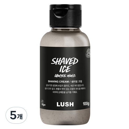 러쉬 쉐이브드 아이스 쉐이빙 크림, 100g, 5개
