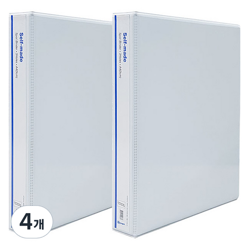 영오 3공 사다리바인더 3cm A4, 백색, 4개