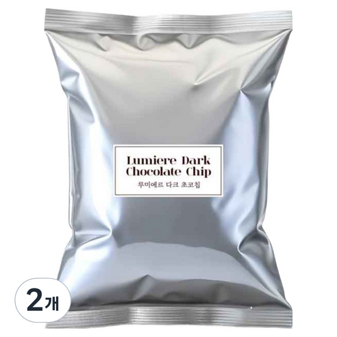 파베글라스 루미에르 컴파운드 다크초코칩, 2개, 1kg
