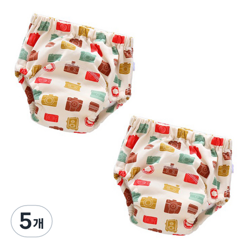 스타도어 유아용 큐트패턴 배변팬티 2p 세트, 카메라, 5개