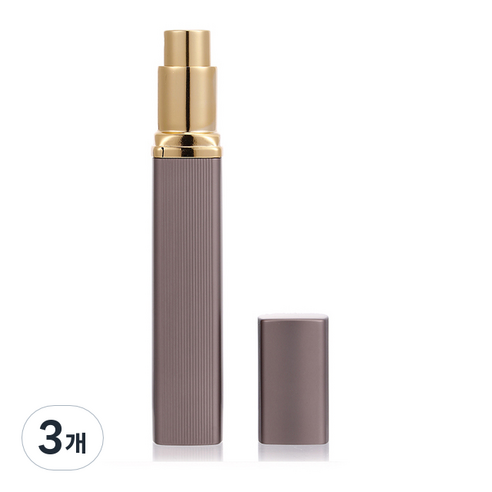 플라카 휴대용 스프레이 향수 공병 12ml, 코코아, 3개