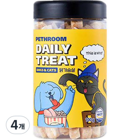 페스룸 반려동물 데일리 트릿 100g, 4개