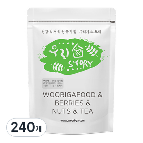 우리가스토리 작두콩차 티백, 1g, 60개입, 4개