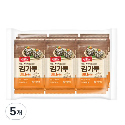 광천김 바삭바삭 미니 김가루 9p, 63g, 5개