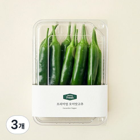 프리미엄 오이맛고추, 200g, 3개