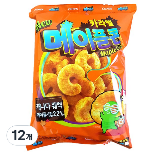 메이플콘 과자, 124g, 12개
