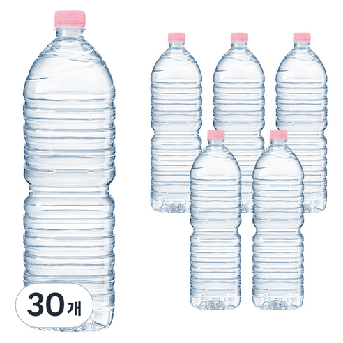 크리스탈 무라벨 생수, 2L, 30개